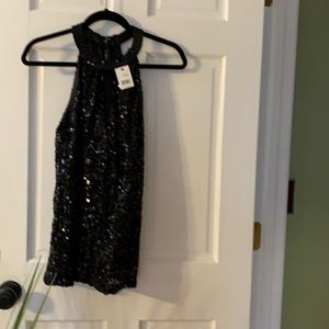 Tahari sequins top